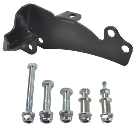 Beefed Up Front Adjustable Panhard Track Bar For 0 To 4 Inch Lift Heavy Duty Off Road Track Rod With Quiet Smooth Bushing Optimized Lubrication For Long Lasting Stability And Rock Solid Steering, black steel bracket with mounting bolts