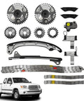 Drop In Timing Chain Kit With VVT Cam Phaser Sprockets And Guides For 4L V6 1GR FE Toyota Tacoma 2005 To 2015 parts layout