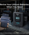 20 Amp No Fuss MPPT Solar Charge Controller for 12V 24V Systems With Auto Detect LCD 99.9 Percent Efficiency Handles Gel Flooded and Lithium Batteries Dual Peak Tracking Modbus Support Easy Install and Smart Battery Guard controlling lithium battery with phone app