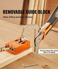 34 Piece Pocket Hole Jig Kit With Toolbox Adjustable Versatile Pocket Hole Jig Set Featuring 11 Inch C Clamp Fixing Wood