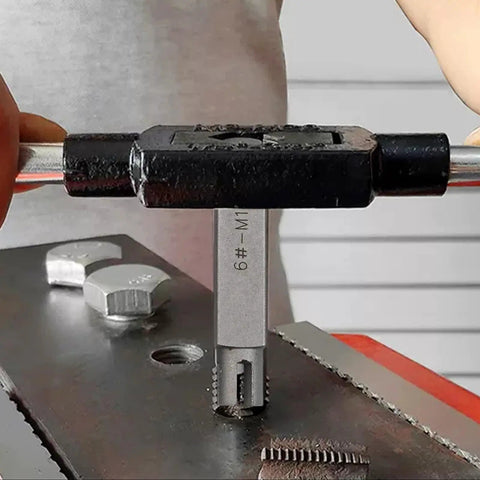 Premium Double Ended Hex Broken Tap Extractor Kit 4-12mm High Hardness Alloy Screw Remove Tools For Damaged Thread Restoration And DIY Jobs That Just Rock. 6# M11 tap extractor removing broken tap from metal plate