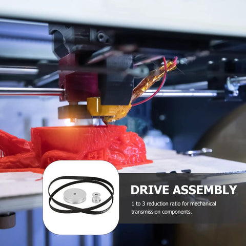 Premium Timing Pulley Wheel Kit With Synchronous Belt Gear For High Torque Ratio Reduction In CNC Printers And Model Machinery Builds For Pros on 3D printer