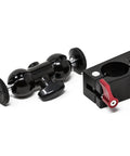 Beefed Up 360 Degree Rotating Monitor Mount and Clamp for 25mm Round Rods with Smooth Tilt and Full Swivel Fits DJI Ronin M and Freefly MOVI