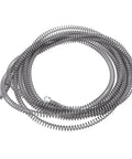 Knockout Sixteen Millimeter Drain Snake Cable For Toilet And Sink Clog Removal Rock Solid Mg Steel Construction in coiled design.