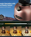 Rechargeable Vintage LED Camping Lantern With 15000mAh Battery, 1000 Lumen Output, Stepless Dimming dial and lighting effect