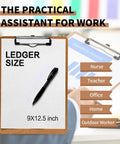 Six Pack Hardboard Clipboards For Letter Size 8.5 By 11 Inches, Low Profile Clipboards For School Or Office with charts