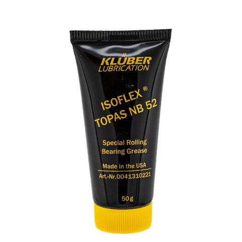 Tube of Isoflex Topas NB 52 Grease 50g High Temp Bearing Lubricant For Ball, Roller And Plain Bearings, front view
