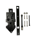 Two Way Gate Latch System Kit Black Finish Built Tough With Stainless Latch Pin Plate Helps Stop Gate Lean Corrosion Free