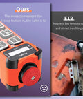 12 Button Wireless Crane Remote Control 12V 24V Industrial Radio Transmitter with emergency-stop button detail, 100 meter range
