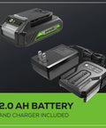 2Ah battery and charger for Cordless 24V Caulk And Adhesive Gun With 10 Oz Cartridge, 6-Speed Variable Flow, Anti Drip Design
