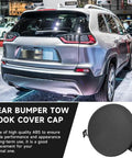 Jeep Cherokee Rear Bumper Tow Hook Cover Cap For 2014 2015 2016 2017 2018 L4 2.4L Gas And 3.2L V6 Gas Direct Fit