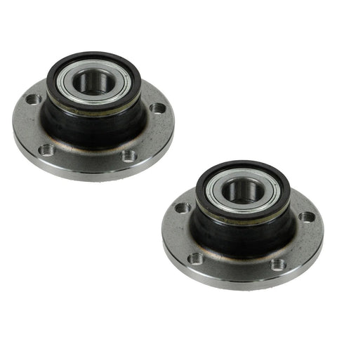 Pair of Rear Wheel Bearing And Hub Assembly Set For 2015 2018 Audi Q3, 2008 2009 TT, and other models, two-piece kit, front view.