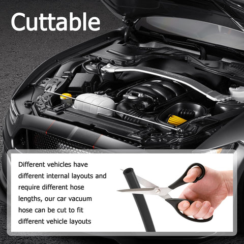 Image showing 16.4 Ft Cuttable Silicone Vacuum Hose For Your Ride And Diy Projects OD 5mm ID 3mm Flexible Water And Air Transfer