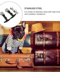 Heavy Duty Rubber Latches 2 Pack Stainless Steel T Handle Draw Latches and dog on luggage