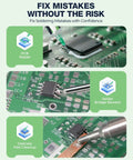 No Clean Rosin Flux Paste And Desoldering Wick Kit For Precise PCB Repairs showcasing PCB repair, bridge rework, pad cleanup