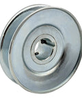 Pro Grade Single Groove V Belt Pulley For A B 5L 4L AX BX Belts, 3.5 Inch Outside Diameter, Seven Eighths Inch Bore, Carbon Steel