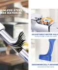 Self Service Glass Filler Faucet For High Traffic Bars Hotels Cafes 9 Inch Deck Mount Water Filler Station Stainless Steel Drinking Faucet with adjustable water valve and ergonomic handle.