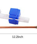 Toilet Fill Valve Assembly Replacement Kit Silent Fill Valve For Toilet Tanks Easy Install, 12.2-inch brass and plastic parts