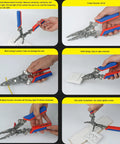 Ftvogue 16 In 1 Multifunctional Wire Stripping Pliers Folding Tool For Cutting Crimping And Twisting Cables used for wire cutting and crimping.