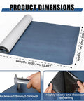 Self Adhesive Waterproof Roofing Roll, Hella Tough Self Stick Underlayment, 39X32 Feet synthetic rubber membrane dimensions displayed.