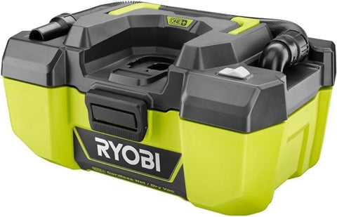 18V One Plus 3 Gallon Wet Dry Vacuum and Blower With Accessory Storage, Green Renewed, focus on compact and cordless design