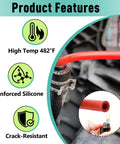 Beefy Three Sixteenth Inch Inner Diameter Nineteen Inch High Temperature Silicone Vacuum Tubing Replacement For Furnace Pressure Switch Hose 79 21491 83 Compatible With Rheem And Ruud HVAC Systems, showing reinforced silicone hose features.