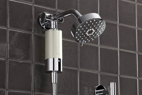 Shower Filter System For Hand Showers, Chlorine And Odor Reduction, Skin And Hair Friendly Water, anti scale, polished chrome finish