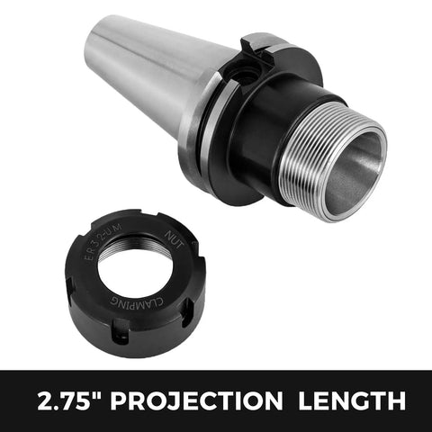 5 Piece CAT40 ER32 Collet Set For CNC Milling Lathe And Engraving Machines, High Precision Tool Holder With Durable 40Cr Body, Smooth Rust Resistant Finish, Ultra Tight 0.0002 Inch Accuracy, Hassle Free Setup And Quick Tool Changes