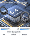 Long Battery Wireless Earbuds With 75 Hours Play Time, Bluetooth 5.4 Sport Buds With Ear Hooks, chip illustration