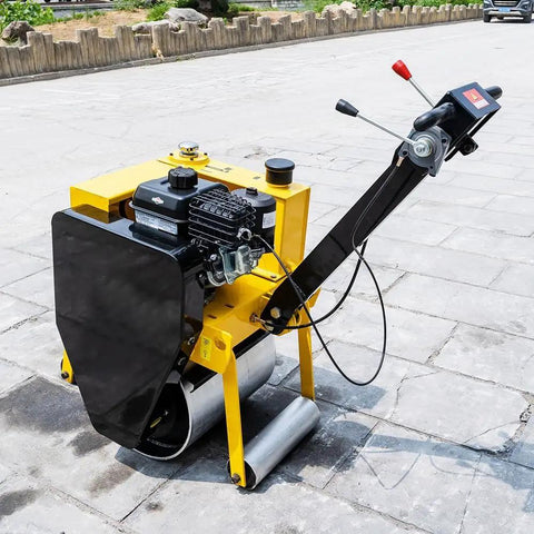 Heavy Duty Walk Behind Vibratory Compactor And Lawn Roller Built From Tough Steel To Crush Asphalt And Gravel On Any Project Kick Some Serious Dust Over Driveways And Sidewalks Without Breaking A Sweat