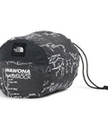 Wawona Camp Hammock With Carabiners And Tree Straps for quick setup, shown in anthracite grey topo print storage bag