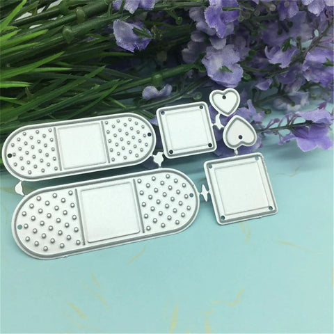 Happy Birthday Balloons Metal Cutting Dies For Card Making And Scrapbooking Die Cuts Set With Background Embossing Templates Punch Template And DIY Album Decor Durable Carbon Steel Reusable 5.5x11.5cm shown with floral backdrop.