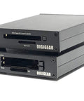 DIGIGEAR ATA Flash PCMCIA To USB 3.0 Card Reader for SD SDHC SDXC Cards in black, showing front view with card slots.