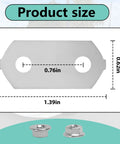 30 Sets Hybrid Battery Repair Kit With Nickel Plated Copper Bus Bars And Stainless Steel Nuts No Sweat Swap For Toyota Prius Gen 2 3 V And Lexus Ct200h Road Ready Upgrade product dimensions showing 1.39in by 0.76in.