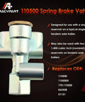 Trailer Priority Brake Control Valve Replacement With Three Eighths Inch Ports No Fuss Emergency Stop Parking 2 Pack