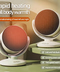 Electric Space Heater And 2 In 1 Fan Combo 1200W Portable Desk Heater with PTC Ceramic, showing two heaters on a table.