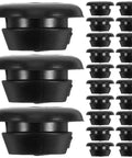200-Piece Round Rubber Cable Grommets Plug Kit for Wiring Hole Protection, Weather-Resistant Grommets for Electrical Repairs and Automotive Use, black rubber grommets