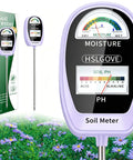 2 In 1 Soil Moisture And PH Meter Tester For Plants And Lawn Garden And Farm Indoor Outdoor Use Dual Screen Soil Tester With Accurate Readouts Say Goodbye To Guesswork Watering Grape Purple.