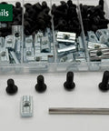 80 Piece M6 T Nut Screws Kit For 1010 1020 Aluminum Extrusions with T nuts, screws, and hex wrench