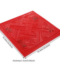 Big 16 By 16 Inch Concrete Stamp Mat With Realistic Woven Texture For Patios Driveways And Walkways Durable PU Material Non Slip Grip