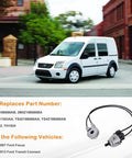 Top Tier Plug N Play AC Heater Control Switch For 2000 To 2007 Ford Focus And 2010 To 2013 Transit Connect Damper Door Actuator Assembly on vehicle background.