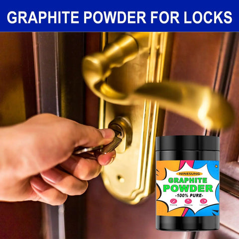 Ultra Fine Graphite Powder 6.5 Micron, 1 Pound Dry Lubricant For Locks And Bearings used on door lock