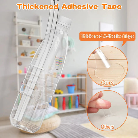 Clear Baby Corner Protectors 6M 20FT Pre Taped Edge Guards With Strong Adhesive Tape For Cabinets Tables And Drawers display