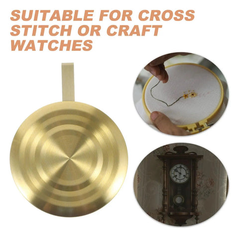 Gold Metal Clock Pendulum Replacement For Traditional Quartz Wall Clocks With Accurate Timekeeping And Silent Operation