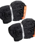 Two Pack Black Endless Round Slings Heavy Duty Polyester Lifting Slings With 5300 Lbs Vertical Capacity 4240 Lbs Choker Capacity