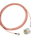 UHF PL-259 To UHF PL-259 Coax Cable 15ft 50 Ohm high power for outdoor HAM radios with connectors shown