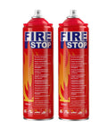 Two Pack Portable Fire Extinguisher Kit With Mounting Bracket For Home Kitchen Car Grill 8 In 1 Fire Suppressors A B C K Prevents Reignition And Quick Safe Response