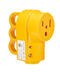 NEMA 6-50R Receptacle 50 Amp 3-Prong 250V Welder Replacement Plug, yellow heavy-duty rugged outlet for welding machines
