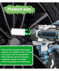 Heavy Duty Half Inch Drive 22 Mm Lug Nut Impact Socket Featuring A Scratch Proof Protective Sleeve For Smooth Rim Safe Removal Built Tough As Nails For Pro Mechanics And Weekend Warriors Seeking No Hassle Knockout Performance Daily with an impact wrench on a wheel.