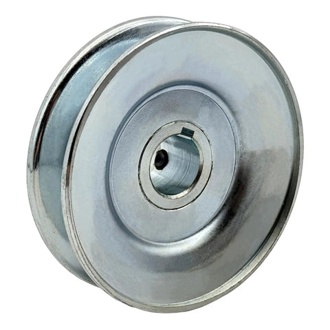 AB350 3/4 Inch Bore 3.5 Inch OD Single Groove V Belt Pulley for A B 5L 4L Ax BX Belts Carbon Steel Motor Pulley Zinc Plated